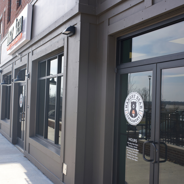 Vinyl Installation for Hangry Bear Craft Creamery