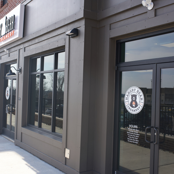 Vinyl Installation for Hangry Bear Craft Creamery