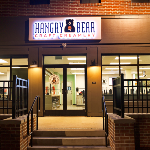 Vinyl Installation for Hangry Bear Craft Creamery