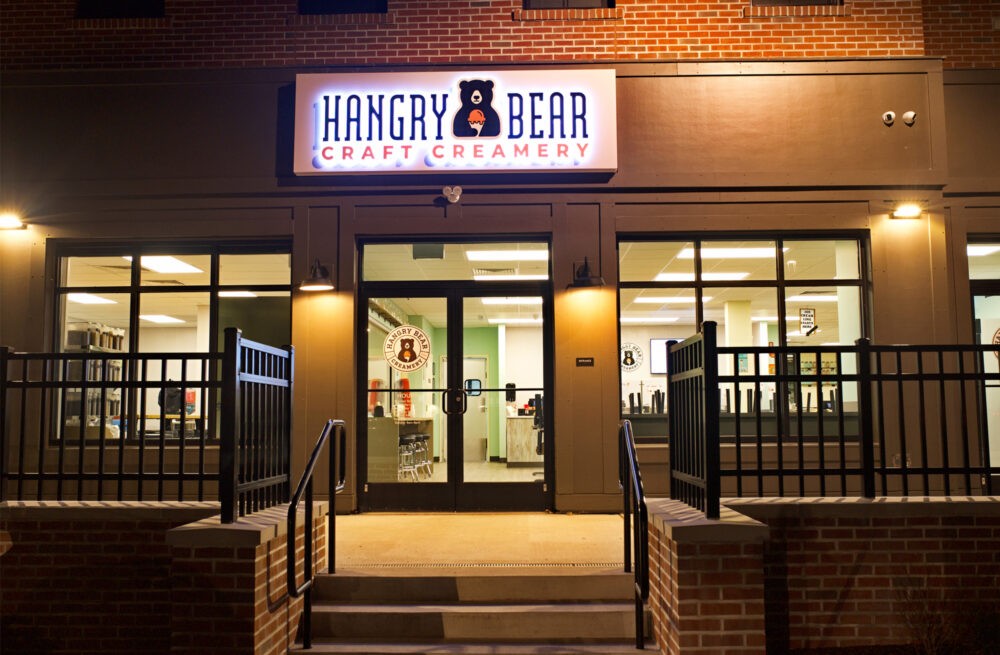 Vinyl Installation for Hangry Bear Craft Creamery