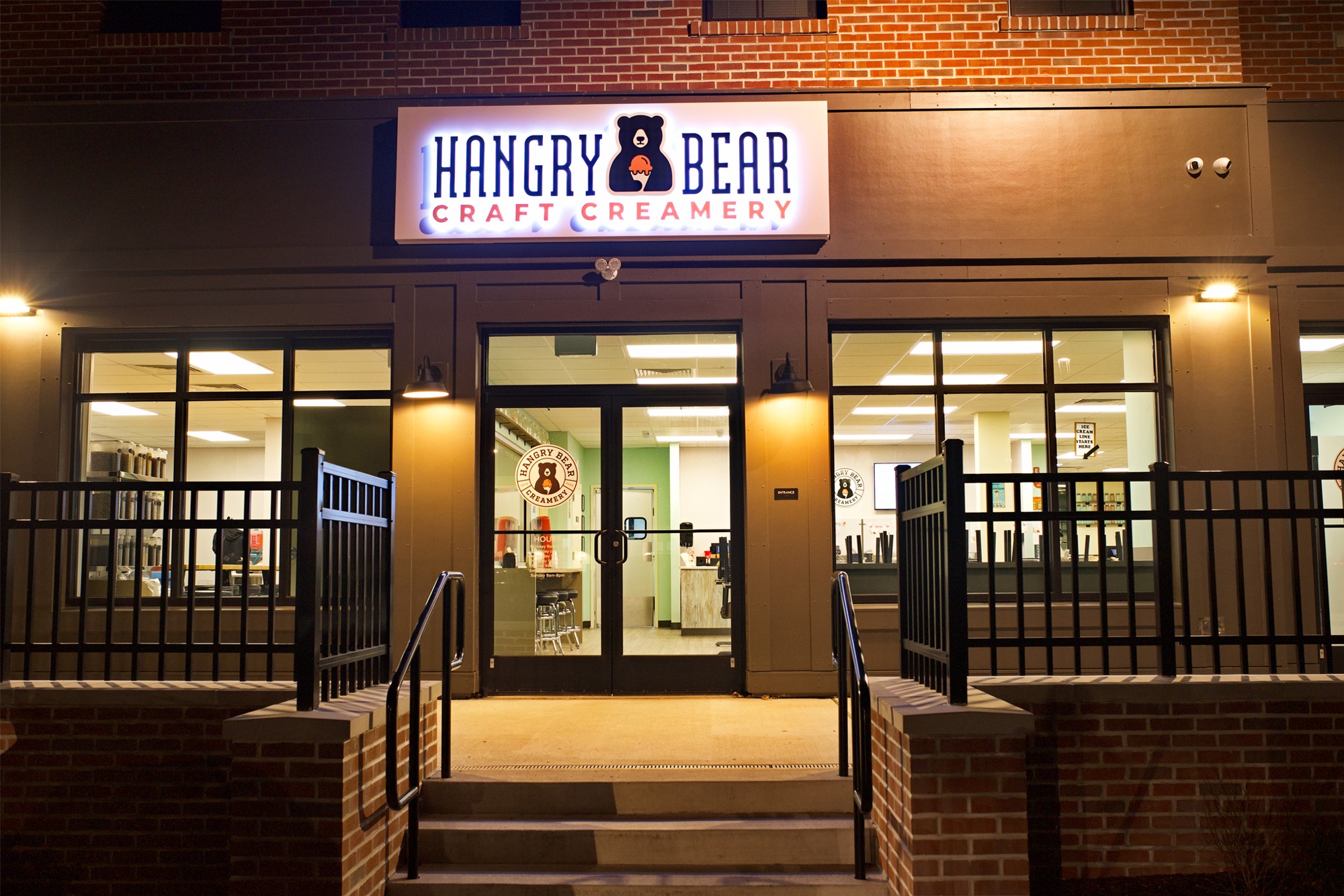 Vinyl Installation for Hangry Bear Craft Creamery